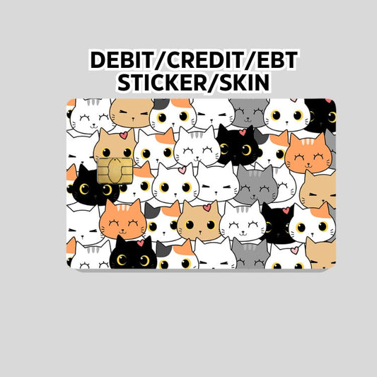 Cat Credit Card Sticker, Card Wrap Sticker, cat sticker, Debit card skin, debit card sticker, Cat dad gift, cat mom gift, cat lover gift
