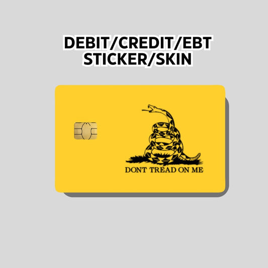 Dont tread on me credit card sticker, beer debt Card Skin, Card Wrap Sticker, Debit card skin, debit card sticker, Snake sticker